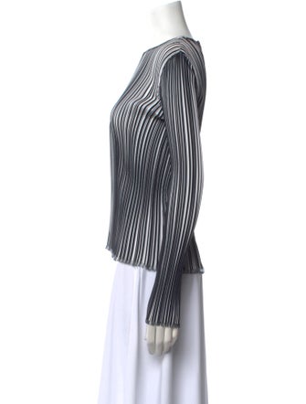 Emilio Pucci Striped Bateau Neckline Top