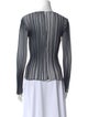 Emilio Pucci Striped Bateau Neckline Top