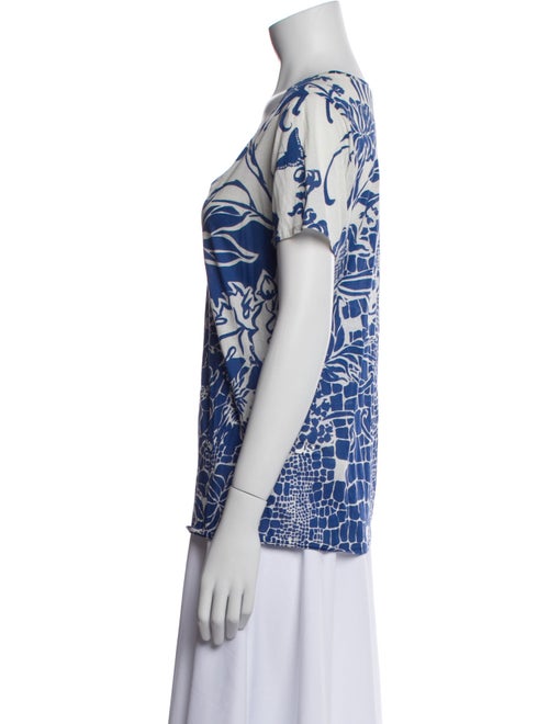 Emilio Pucci Printed V-Neck T-Shirt