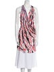 Emilio Pucci Printed Cowl Neck Tunic