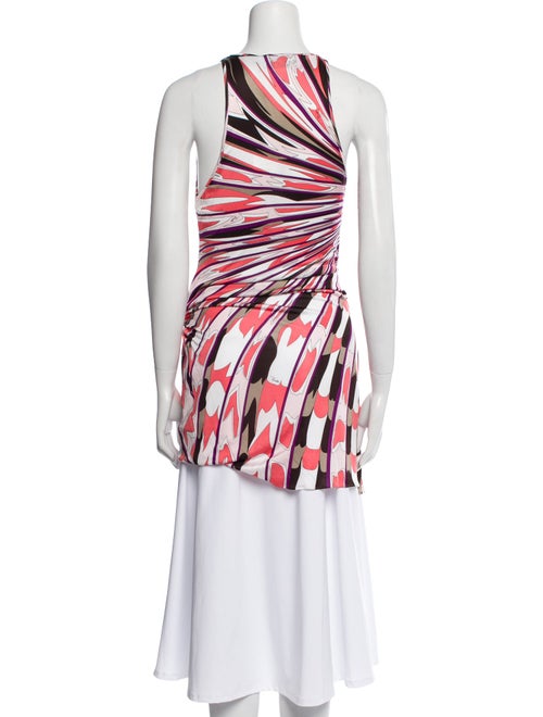 Emilio Pucci Printed Cowl Neck Tunic