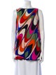 Emilio Pucci Printed Bateau Neckline Tunic