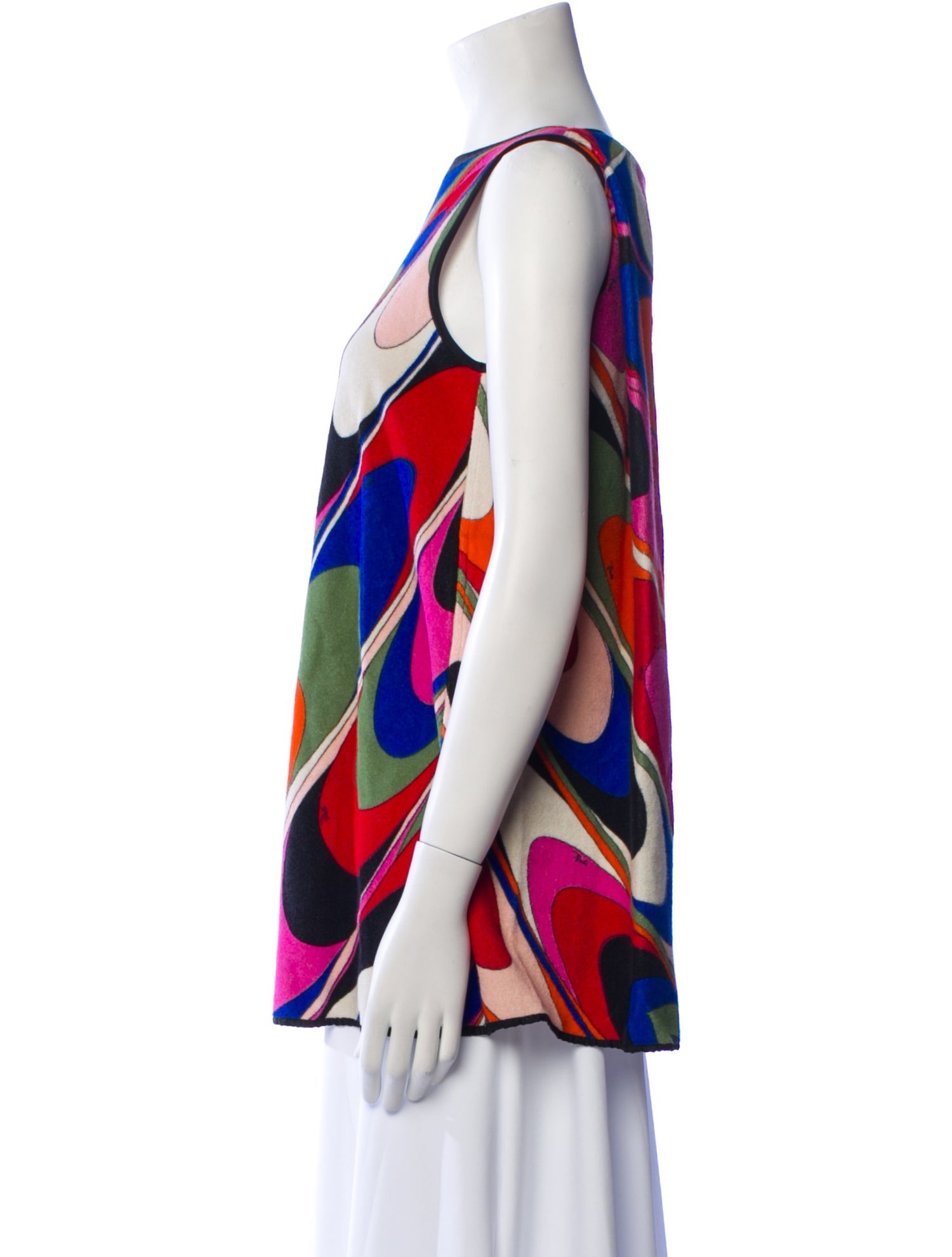 Emilio Pucci Printed Bateau Neckline Tunic
