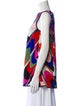 Emilio Pucci Printed Bateau Neckline Tunic