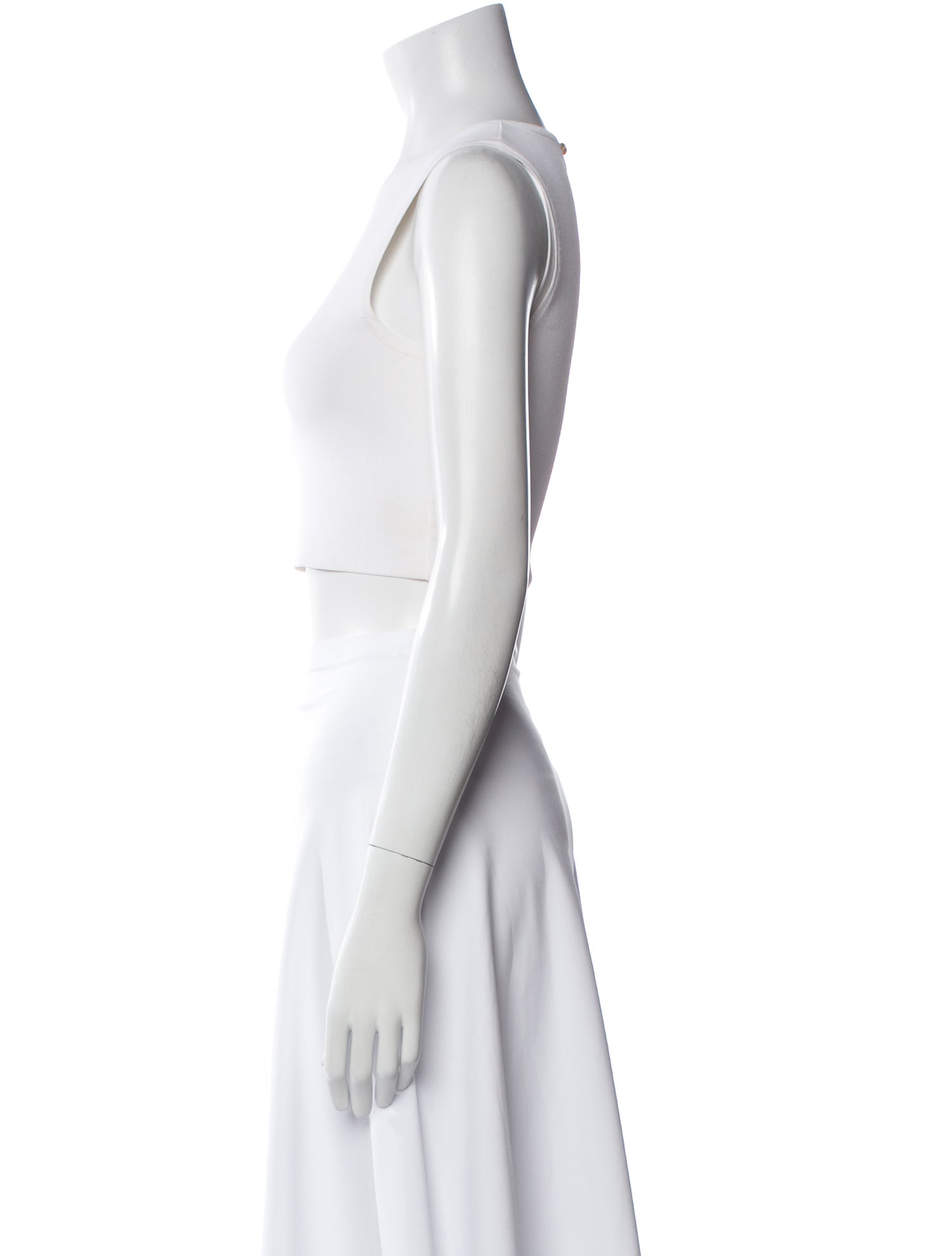 Emilio Pucci Silk Crew Neck Crop Top