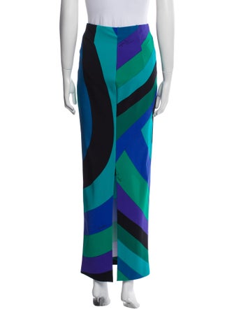 Emilio Pucci Striped Long Skirt