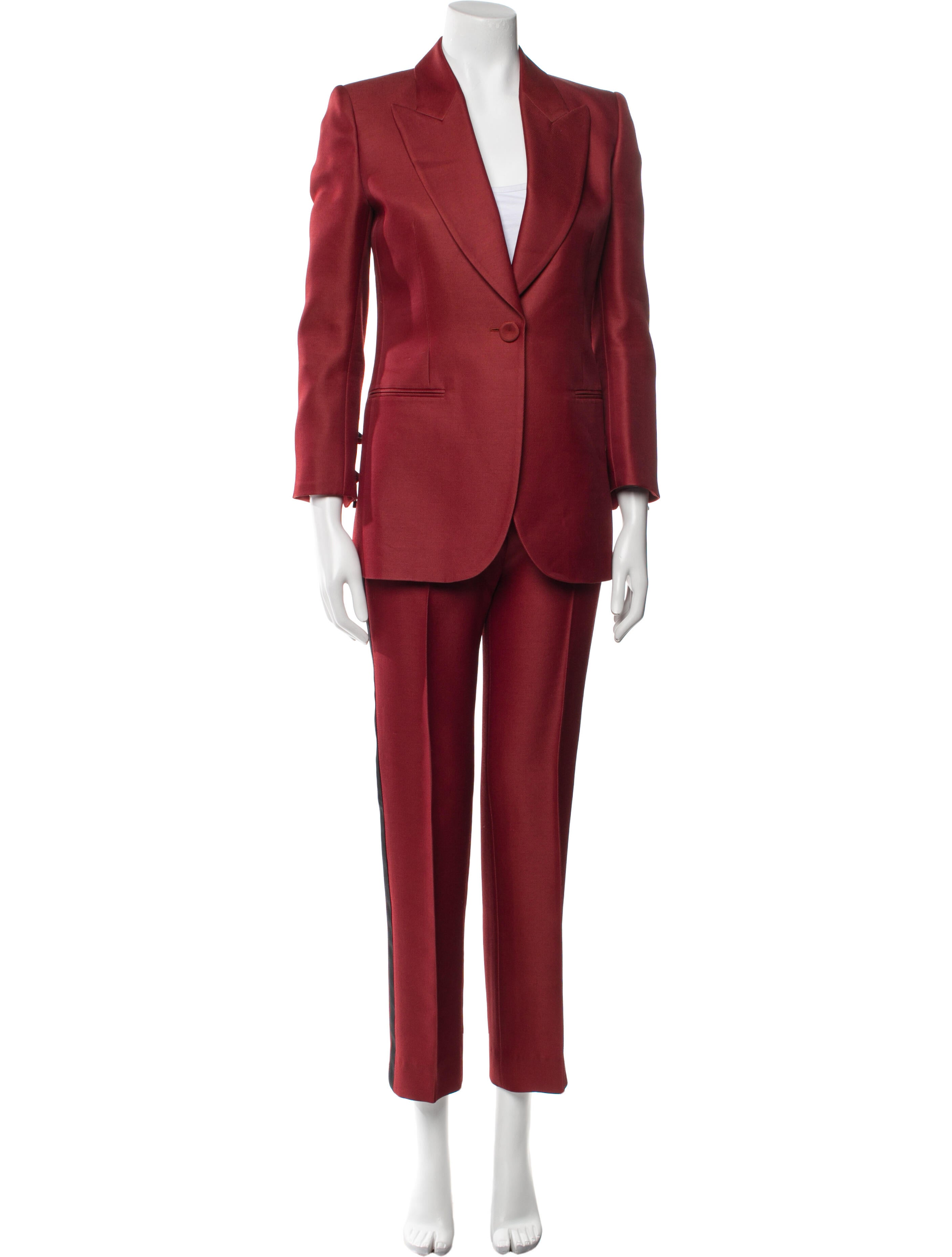 Emilio Pucci Wool Bow Accents Pantsuit