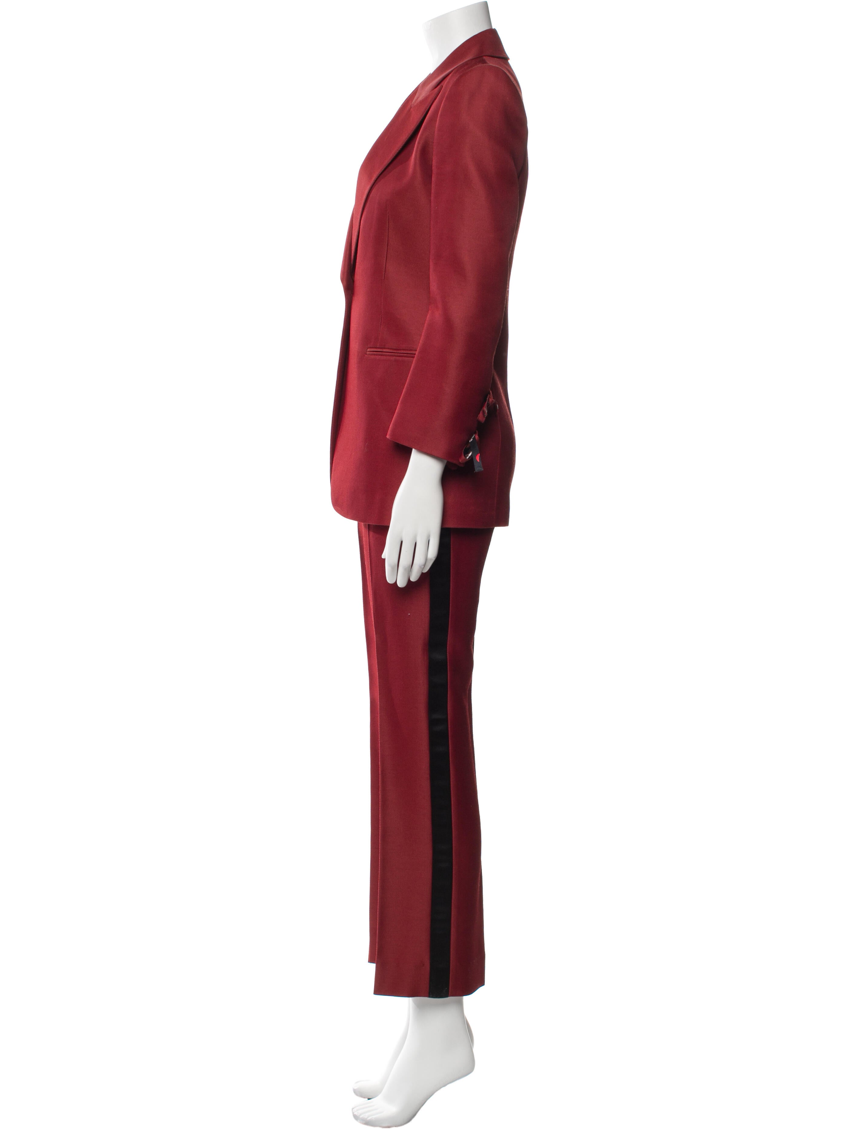Emilio Pucci Wool Bow Accents Pantsuit