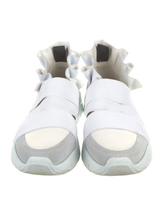 Emilio Pucci Suede Colorblock Pattern Sneakers