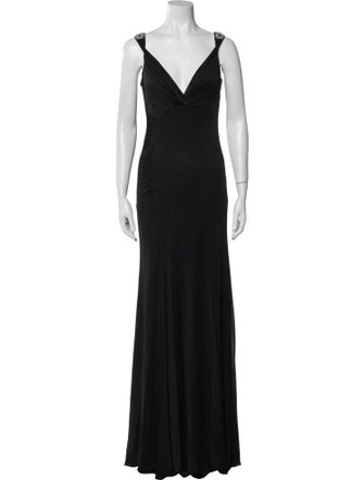 Emilio Pucci V-Neck Long Dress