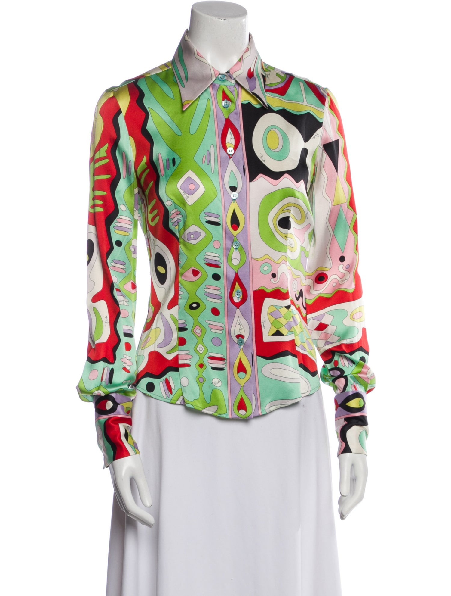 Emilio Pucci Vintage 2000's Button-Up Top
