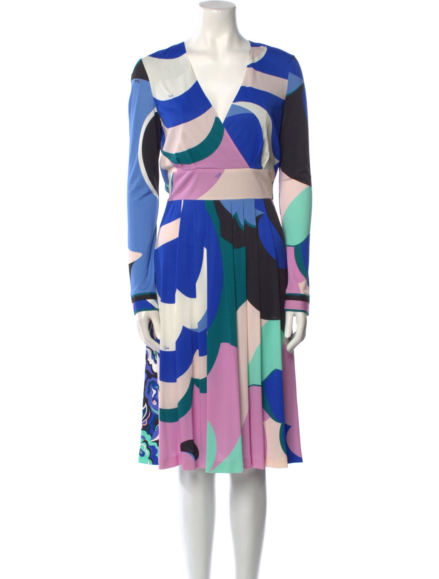 Emilio Pucci Printed Knee-Length Dress w/ Tags