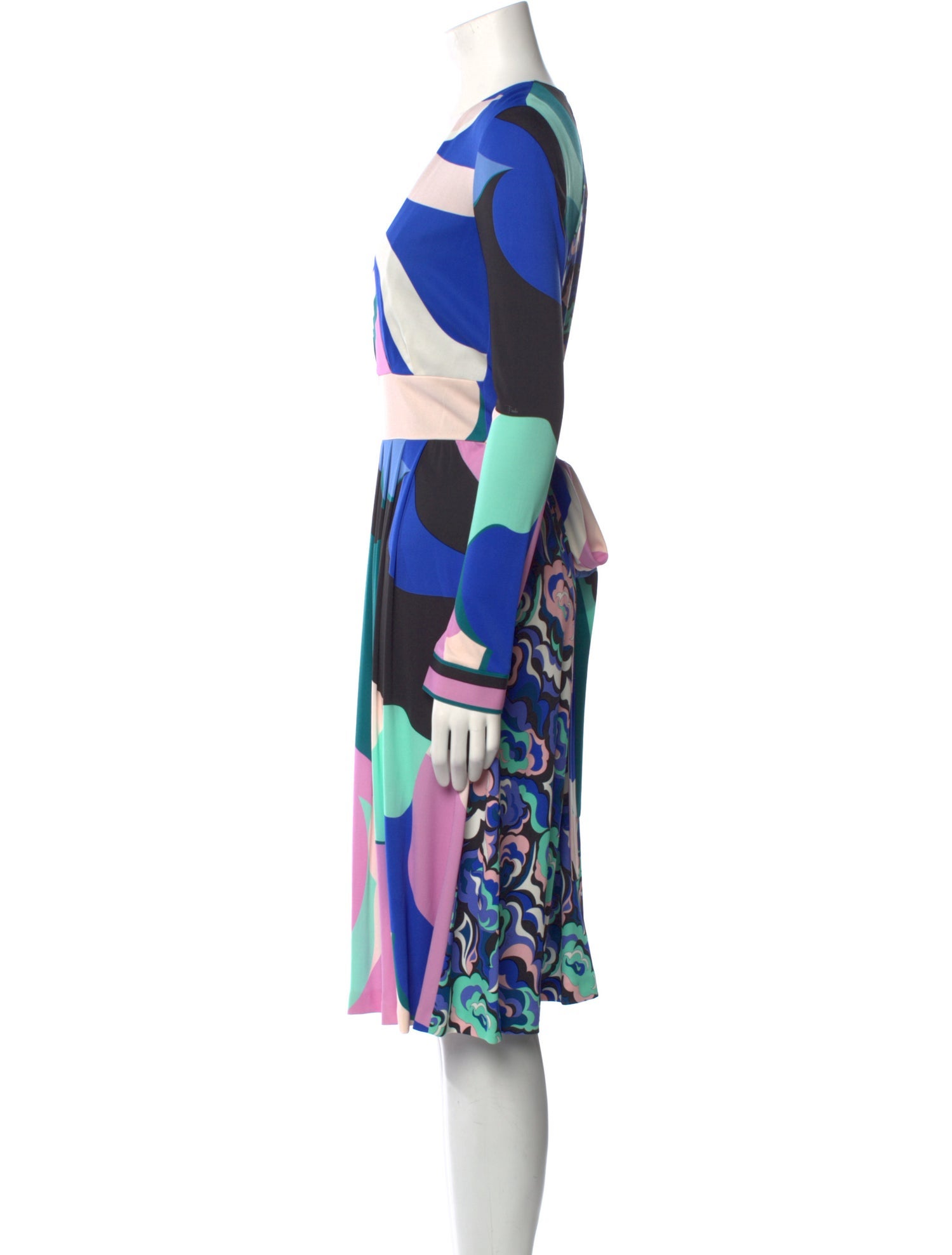 Emilio Pucci Printed Knee-Length Dress w/ Tags