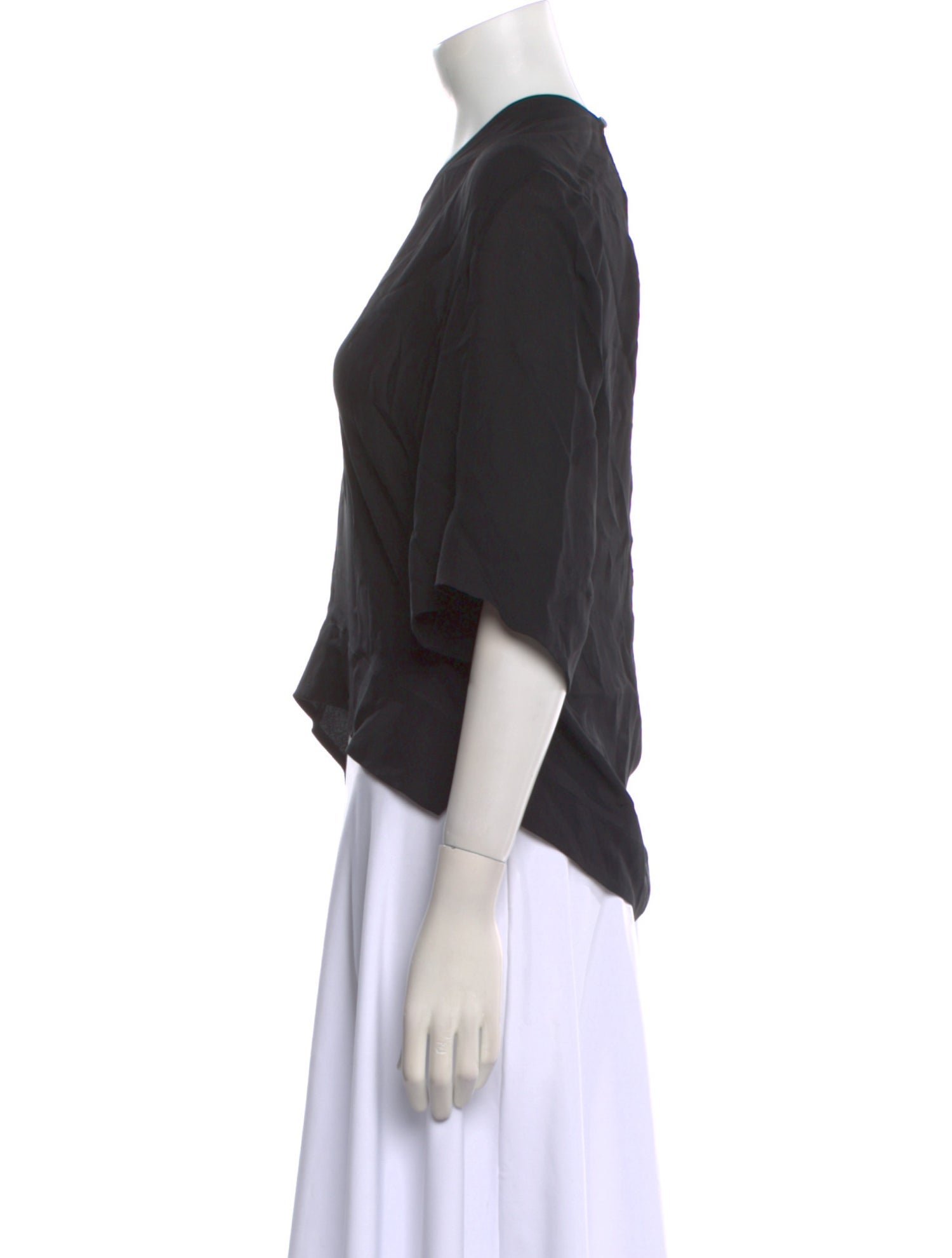 Emilio Pucci Silk V-Neck Crop Top