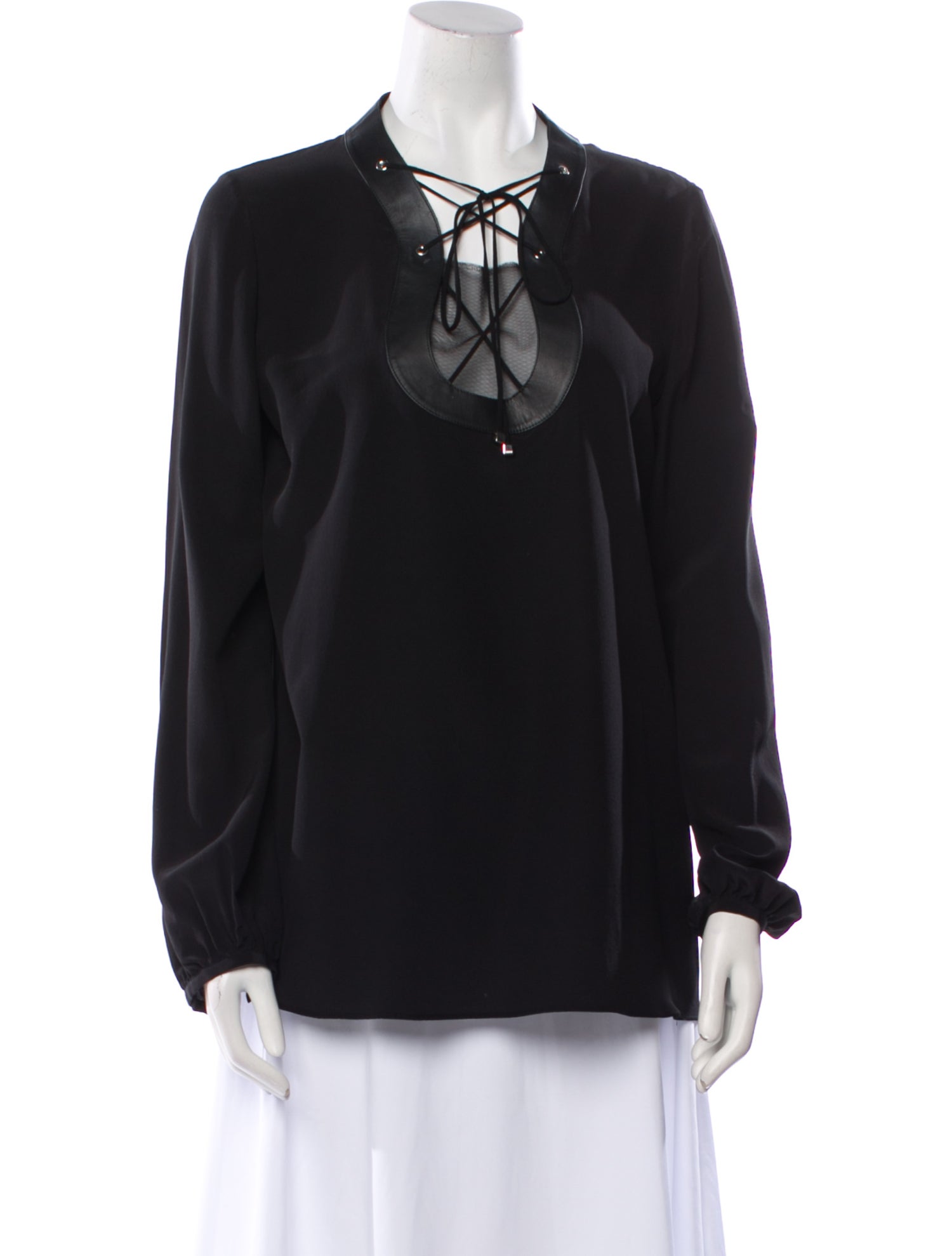 Emilio Pucci Silk V-Neck Blouse