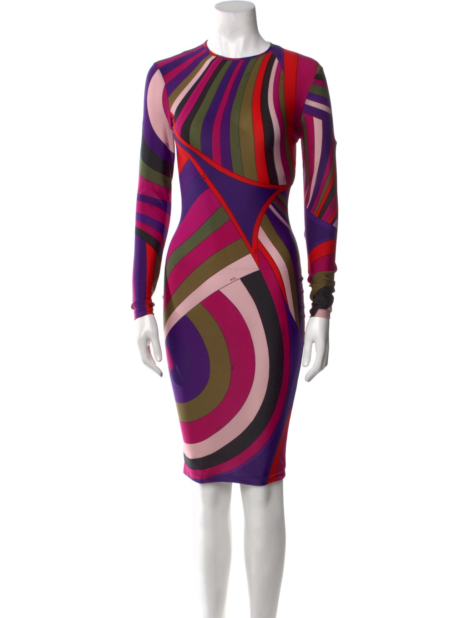 Emilio Pucci Striped Knee-Length Dress