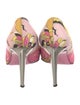 Emilio Pucci Satin Printed Pumps