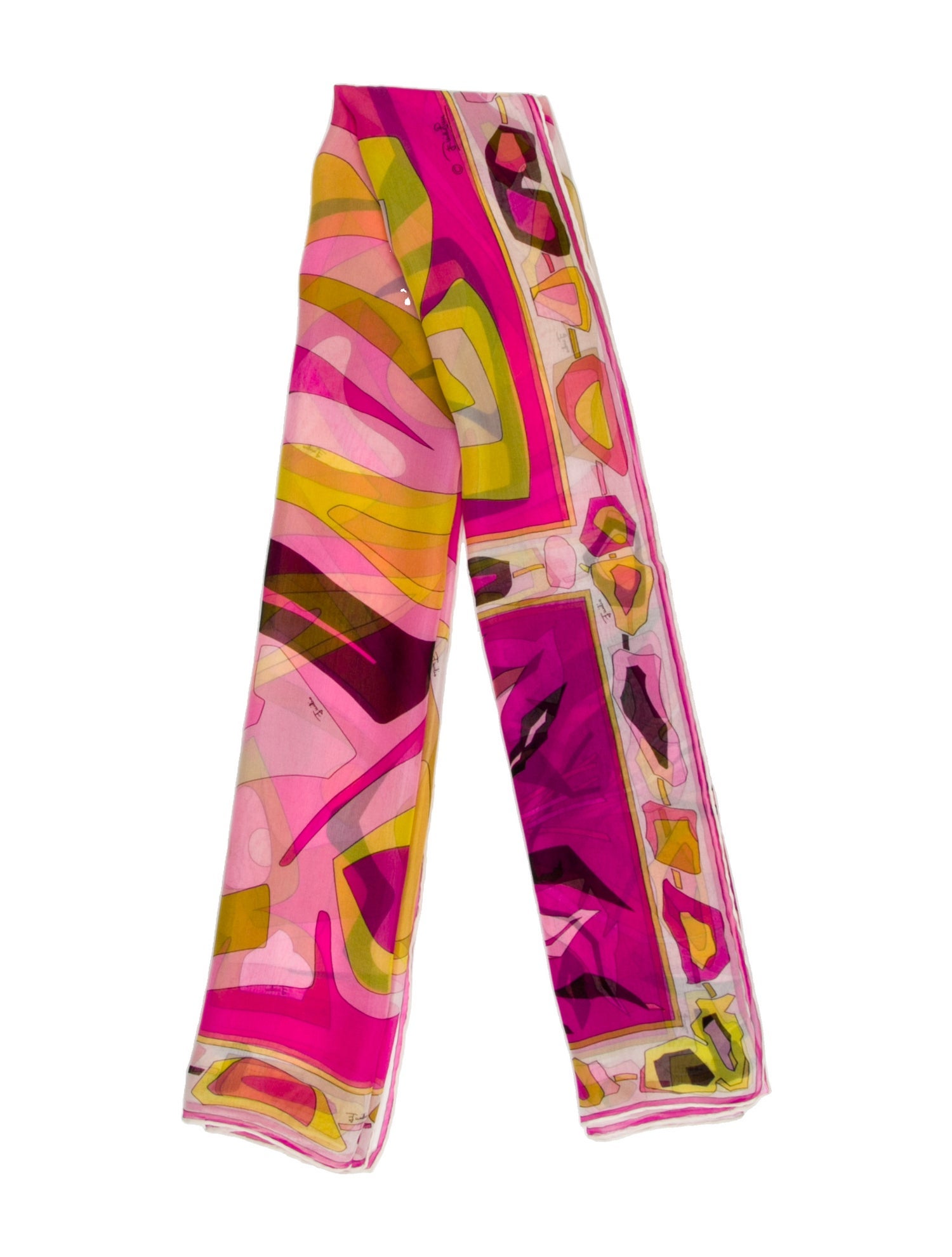 Emilio Pucci Silk Floral Print Scarf
