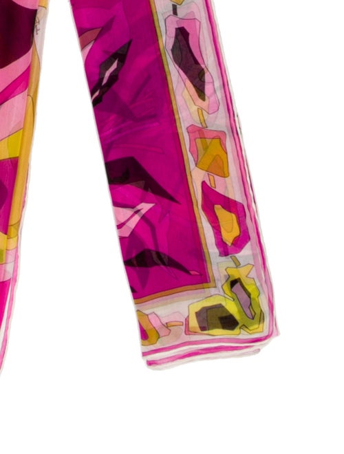 Emilio Pucci Silk Floral Print Scarf