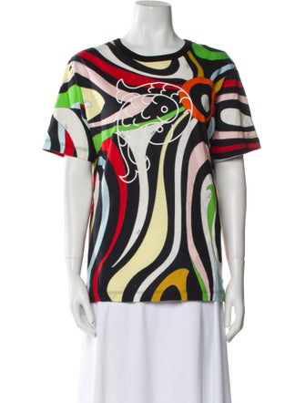 Emilio Pucci Printed Crew Neck T-Shirt