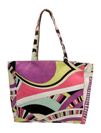 Emilio Pucci Canvas Shoulder Bag