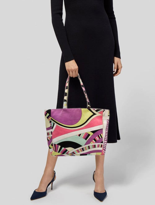 Emilio Pucci Canvas Shoulder Bag