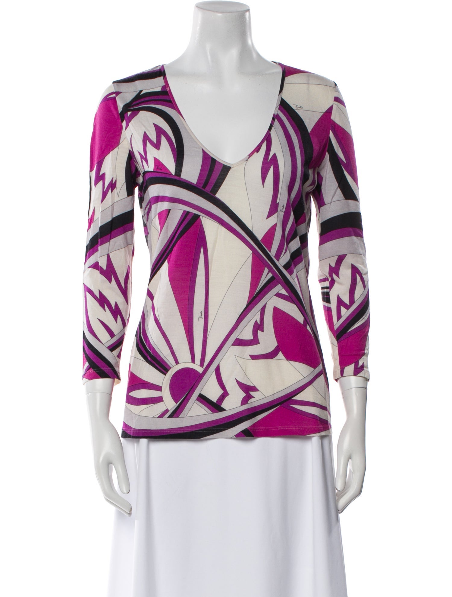 Emilio Pucci Wool Printed Blouse