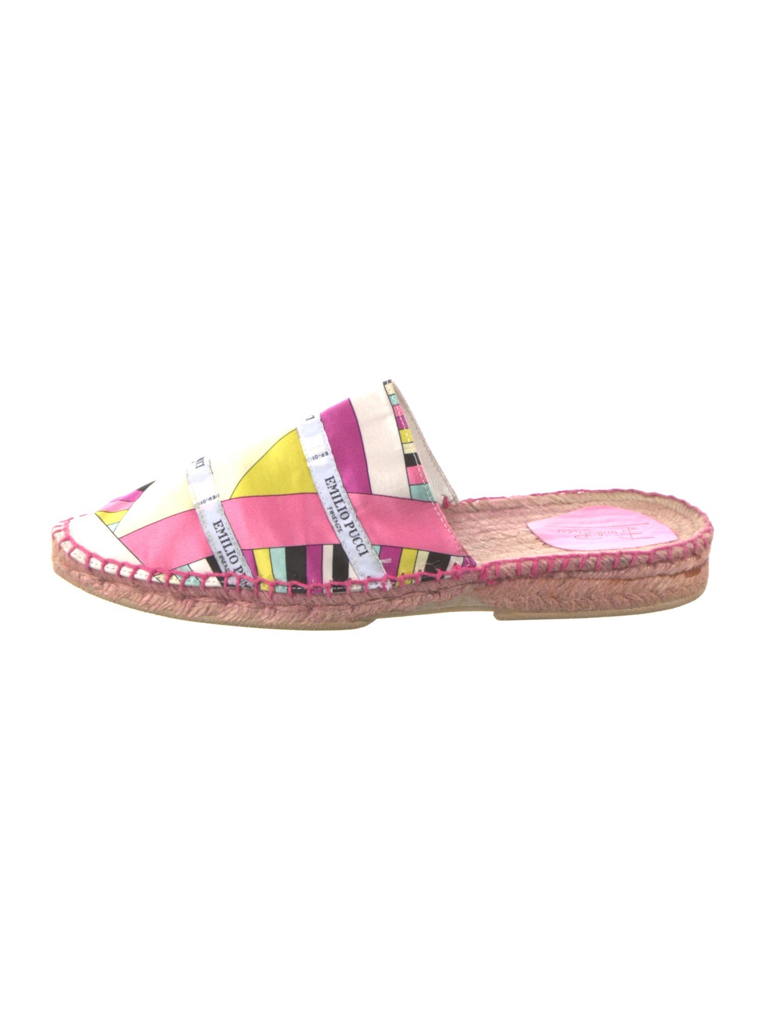 Emilio Pucci Satin Printed Espadrilles