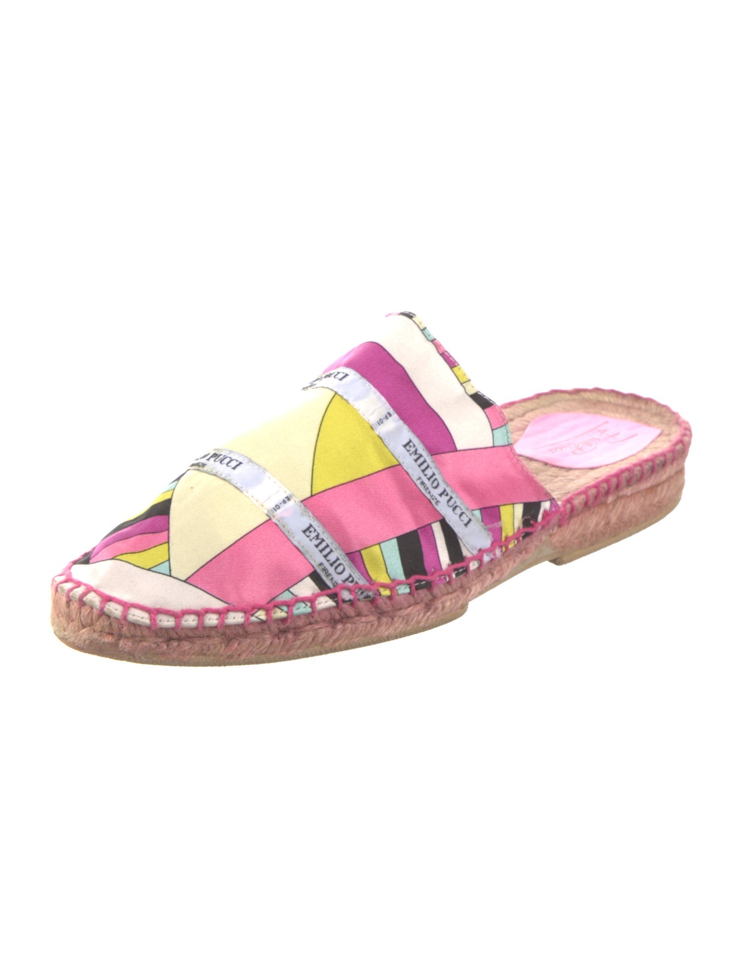 Emilio Pucci Satin Printed Espadrilles
