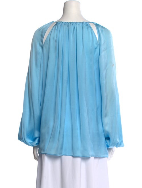 Emilio Pucci Silk Scoop Neck Blouse