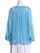 Emilio Pucci Silk Scoop Neck Blouse