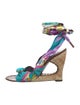 Emilio Pucci Printed Gladiator Sandals