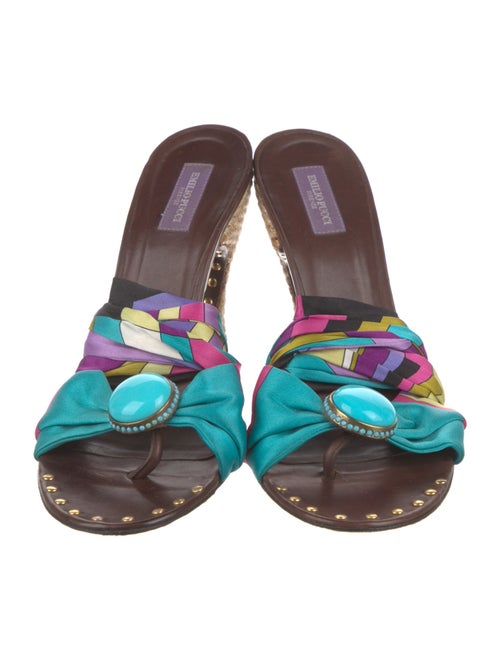 Emilio Pucci Printed Gladiator Sandals