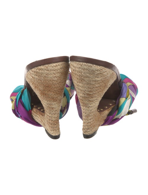 Emilio Pucci Printed Gladiator Sandals