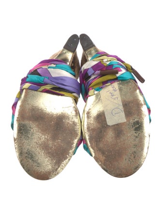 Emilio Pucci Printed Gladiator Sandals