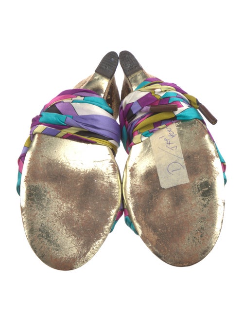 Emilio Pucci Printed Gladiator Sandals