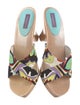 Emilio Pucci Printed Studded Accents Slides
