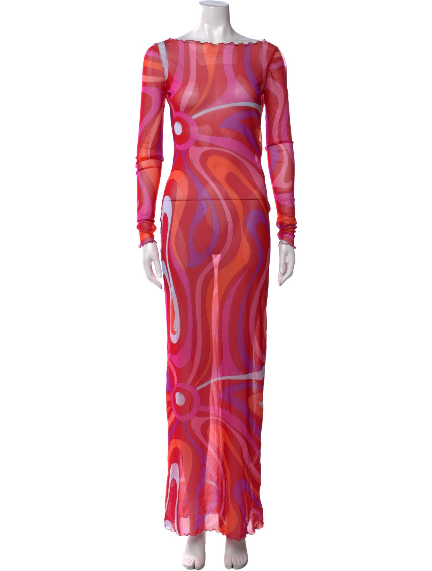 Emilio Pucci Printed Long Dress