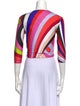 Emilio Pucci Striped V-Neck Crop Top