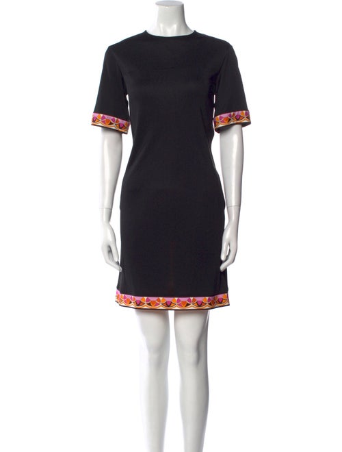 Emilio Pucci Colorblock Pattern Mini Dress