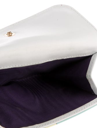 Emilio Pucci Patent Leather Printed Compact Wallet