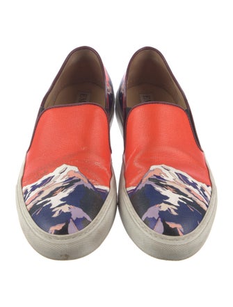 Emilio Pucci Leather Printed Sneakers