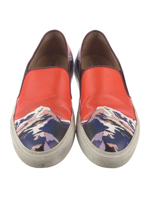 Emilio Pucci Leather Printed Sneakers