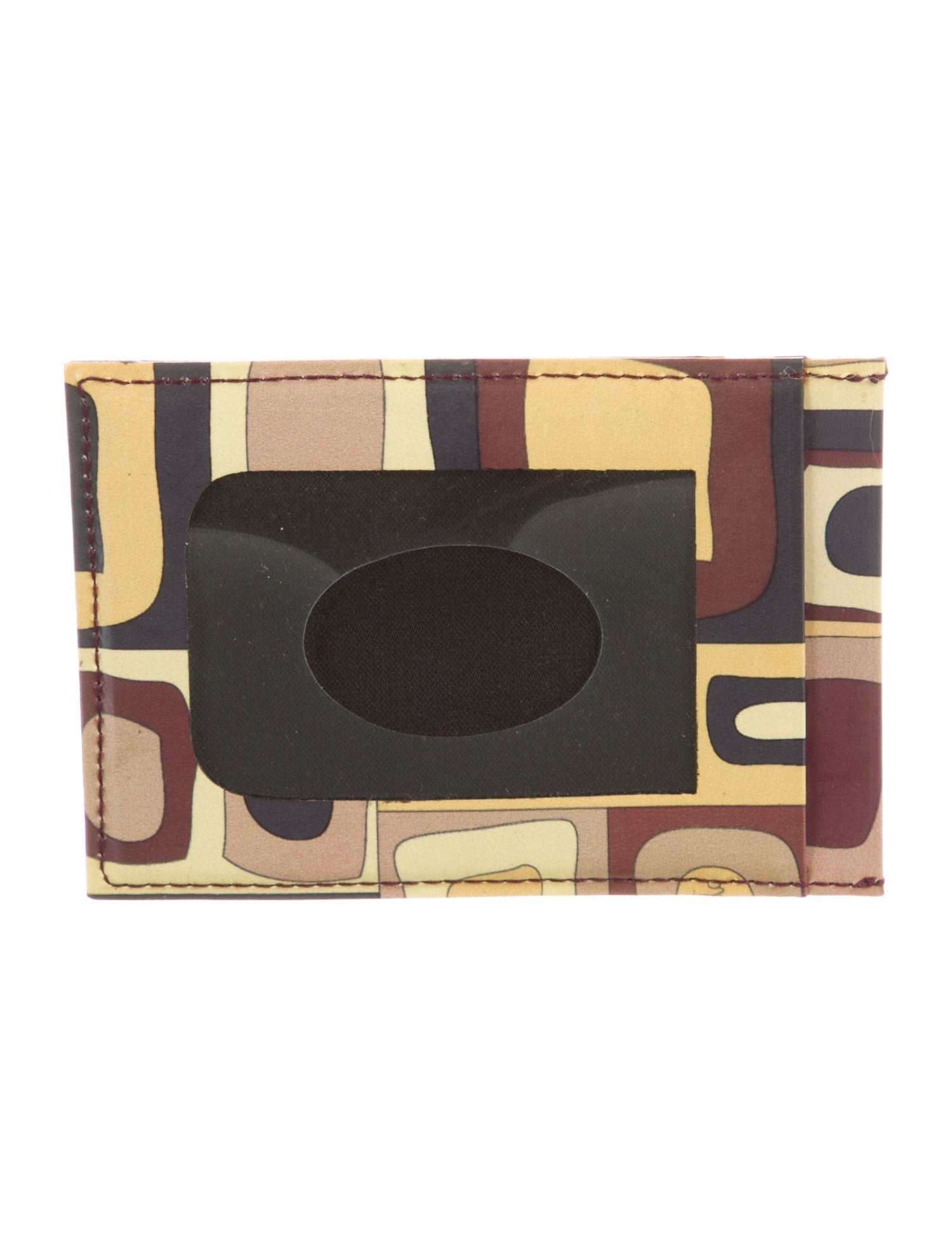 Emilio Pucci Patent Leather Printed Bifold Wallet