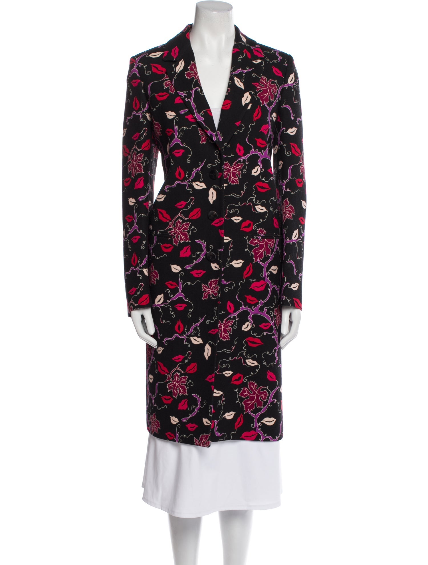 Emilio Pucci Vintage Lips Trench Coat