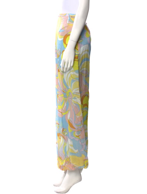 Emilio Pucci Silk Wide Leg Pants