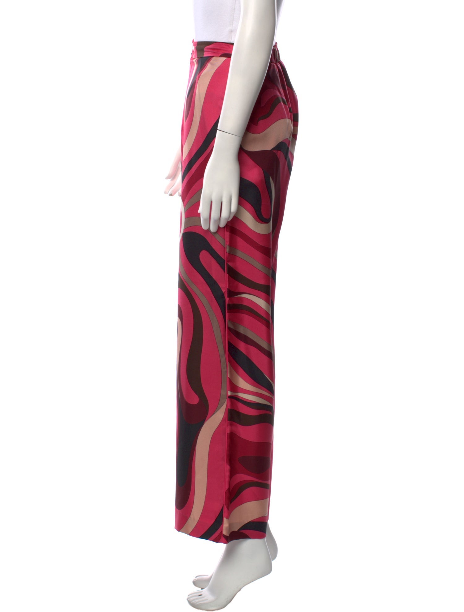 Emilio Pucci Silk Wide Leg Pants