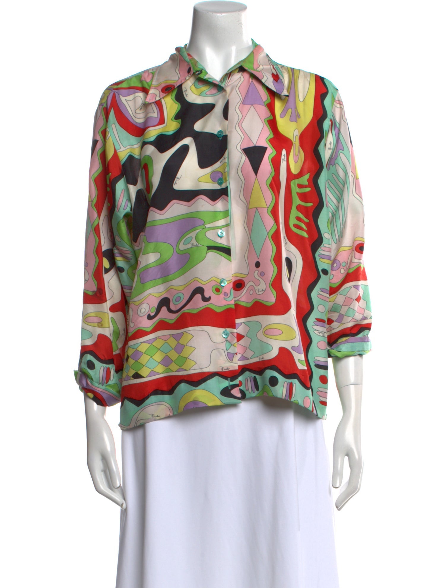 Emilio Pucci Vintage 2000's Button-Up Top