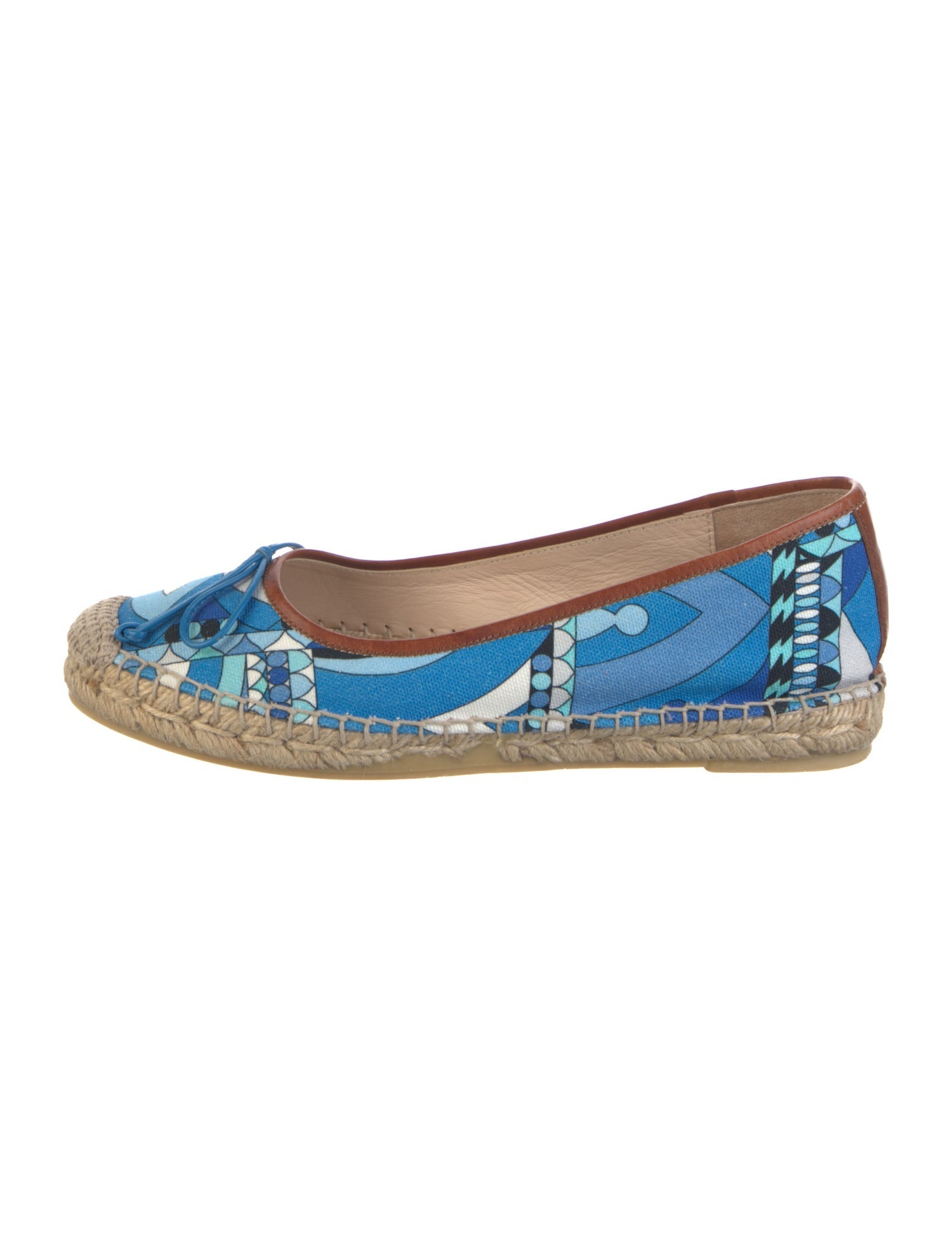 Emilio Pucci Canvas Printed Espadrilles