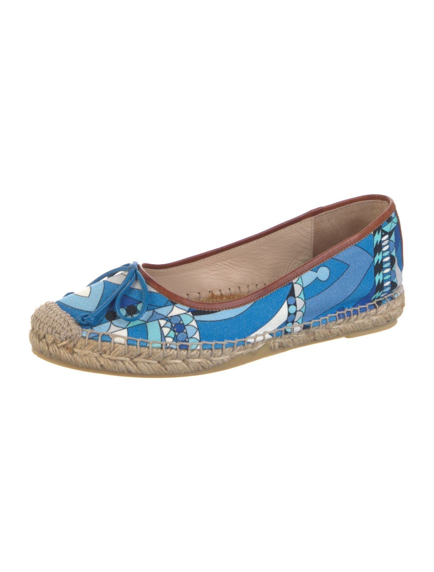 Emilio Pucci Canvas Printed Espadrilles